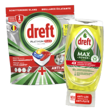 Dreft afwasmiddel of vaatwascapsules